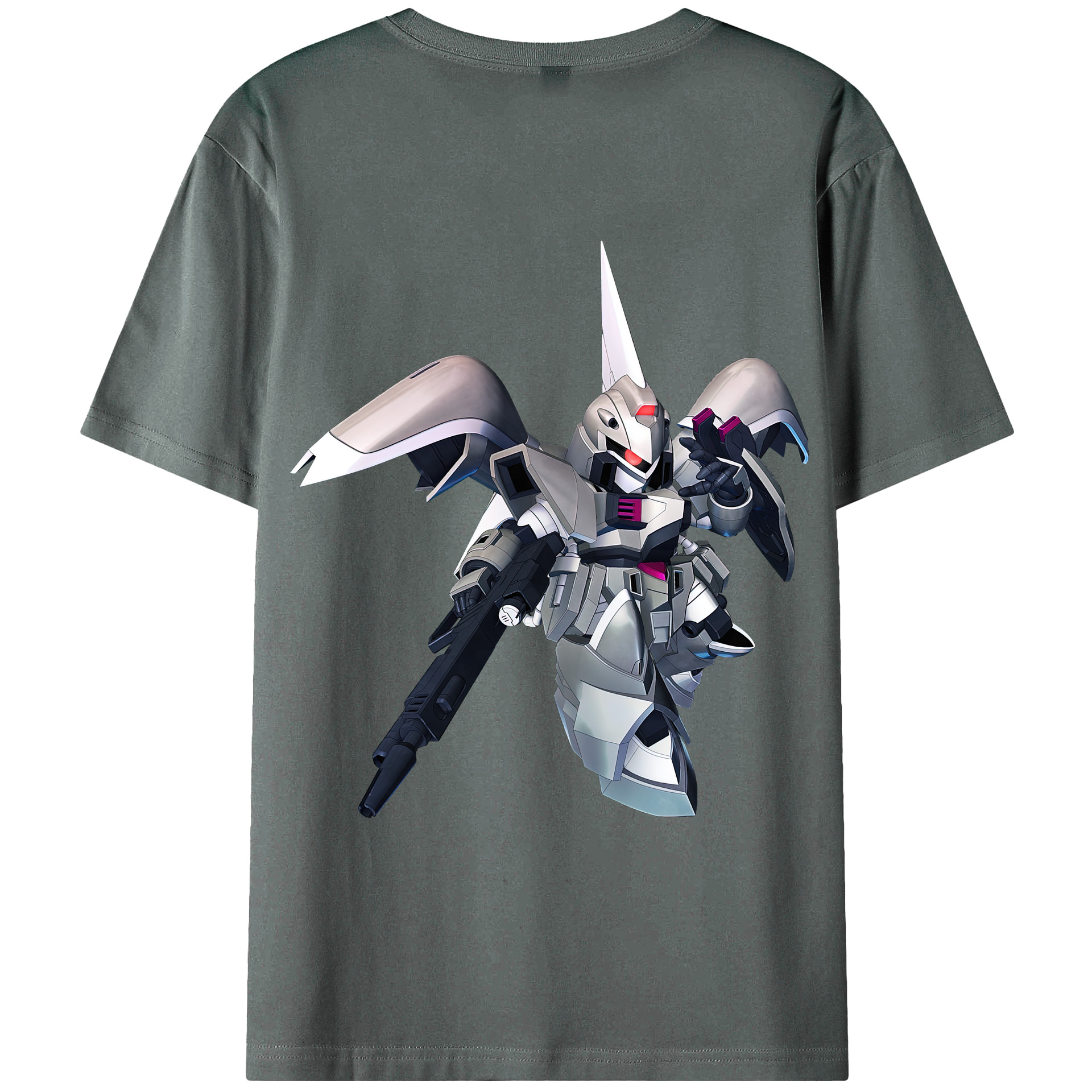 （画像用） 機動戦士ガンダム Mobile Suit Gundam 綿100％ メンズ半袖Tシャツ（バックプリント） 通気性
